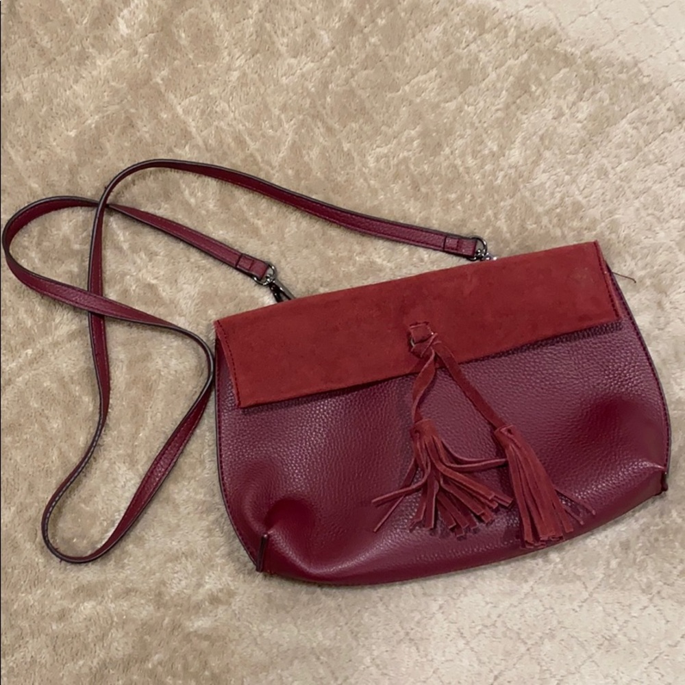 Street Level Suede Crossbody Bag